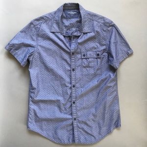 Calvin Klein Mens button up short sleeve shirt